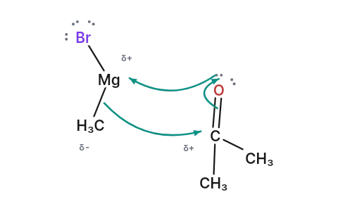 Grignard reagents: A carbon so negative it attacks a carbonyl directly, welding two skeletons together.